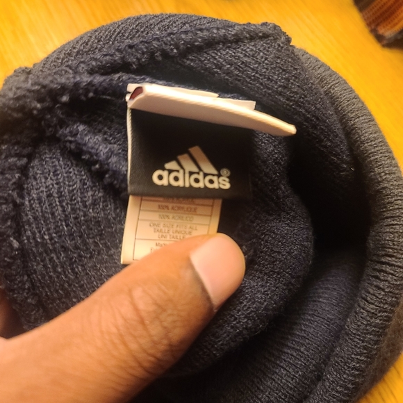 Dallas Mavericks Cuffed Winter Beanie Hat | Adidas | Mavs Logo | Knit Cap | Blue - Picture 4 of 4